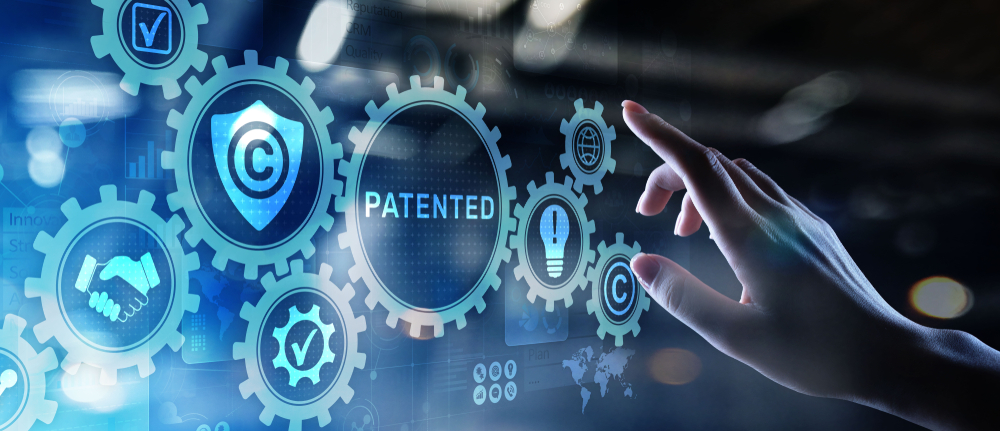 Patent copyright law and business technology interaction concepts